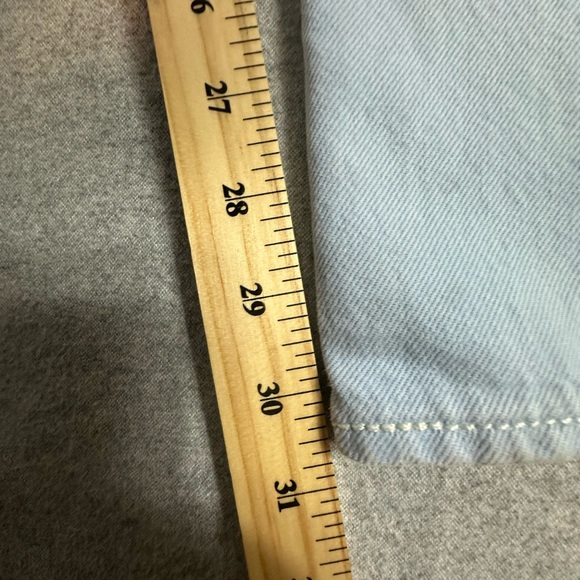 Levis 501 Buttonfly 100% Cotton Light Blue Jeans Mens 33x32 Baby Blue - Picture 10 of 13